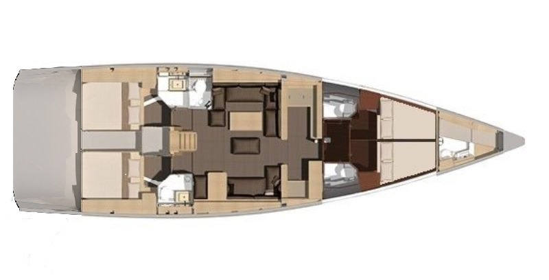 Navalia - Imbarcazione Dufour 560 – 4+1 cab. 12