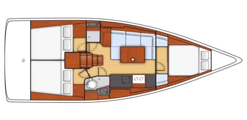 Navalia - Imbarcazione Oceanis 38 – 3 cab. con 1 wc 13