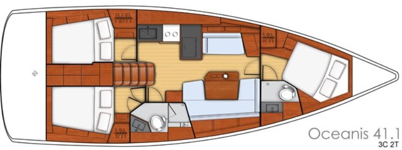 Navalia - Imbarcazione Oceanis 41.1 – 3 cab. con 2 wc 13