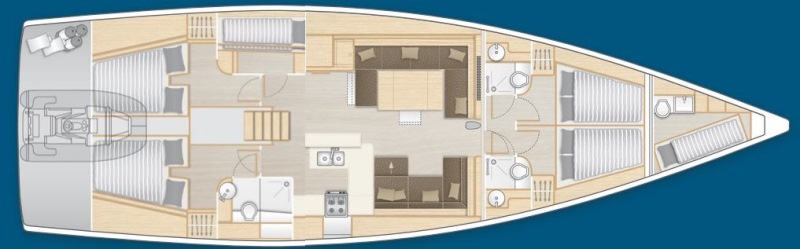 Navalia - Imbarcazione Hanse 588 – 5+1 cab. 12