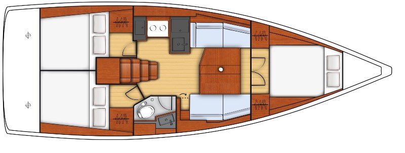 Navalia - Imbarcazione Oceanis 38.1 – 3 cab. con 1 wc 13