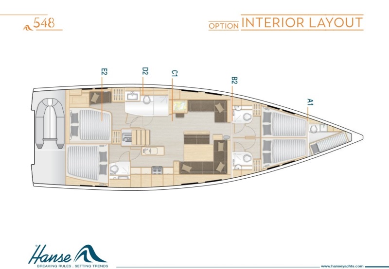 Navalia - Imbarcazione Hanse 548 – 4+1 cab. 13