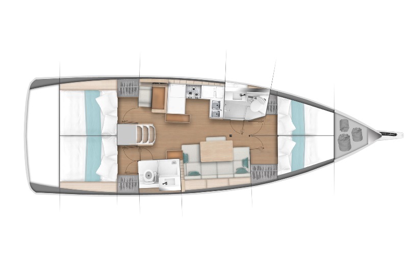 Navalia - Imbarcazione Sun Odyssey 440 – 4 cab. 13