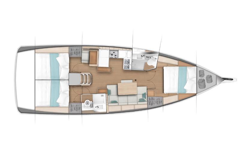 Navalia - Imbarcazione Sun Odyssey 440 – 3 cab. 13