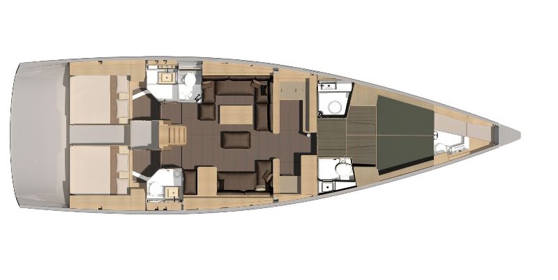 Navalia - Imbarcazione Dufour 56 – 4+1 cab. 13