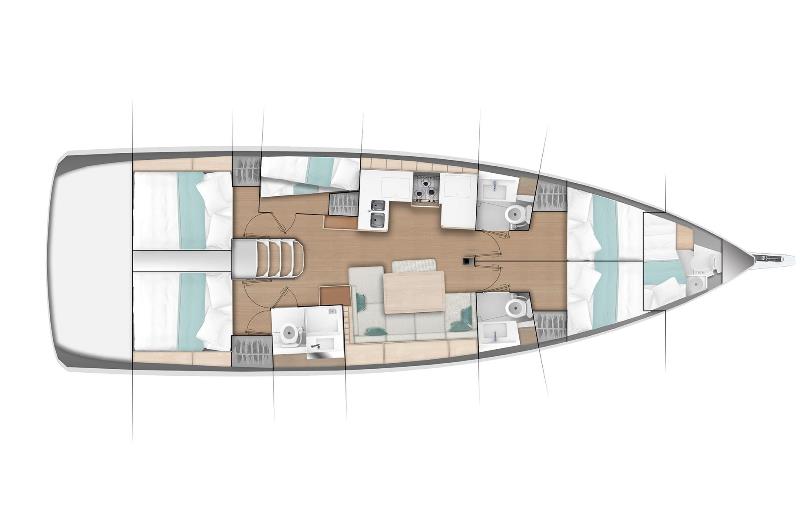 Navalia - Imbarcazione Sun Odyssey 490 – 5+1 cab. 13