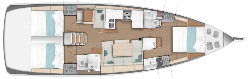 Navalia - Imbarcazione Sun Odyssey 490 – 3 cab. 13