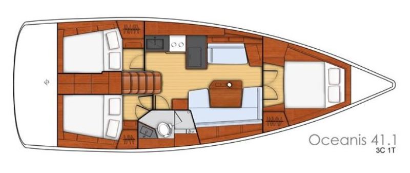 Navalia - Imbarcazione Oceanis 41.1 – 3 cab. con 1 wc 13