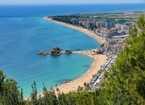 Blanes, as seen from Mt. Juan