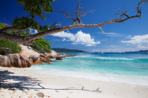 Grande Soeur, a small island  near La Digue, Seychelles