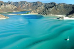 Puerto Balandra near La Paz is a surreal tropical paradise and a favorite anchorage for visiting yachts.