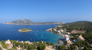 Sant Elm vu depuis la Torre de Sant Elm à Majorque