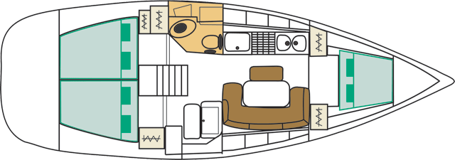 Navalia - Imbarcazione Cyclades 39 con 1 wc 10