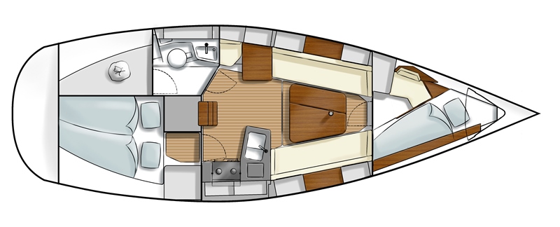 Navalia - Imbarcazione Hanse 315 – 2 cab. 13