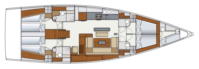 Navalia - Imbarcazione Hanse 575 – 4+1 cab. 13