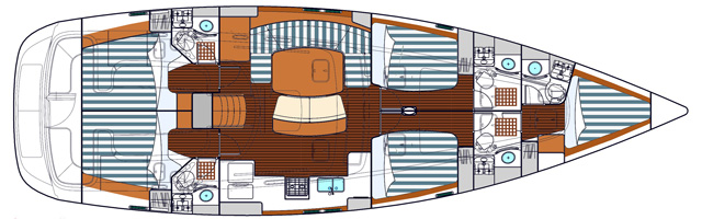 Navalia - Imbarcazione Oceanis 523 – 5 cab. 11