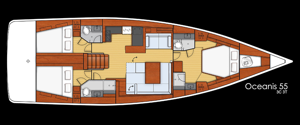 Navalia - Imbarcazione Oceanis 55 – 3 cab. 3 wc 17
