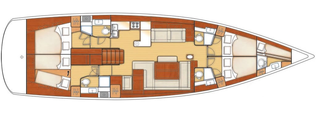 Navalia - Imbarcazione Oceanis 58 – 5 cab. 11