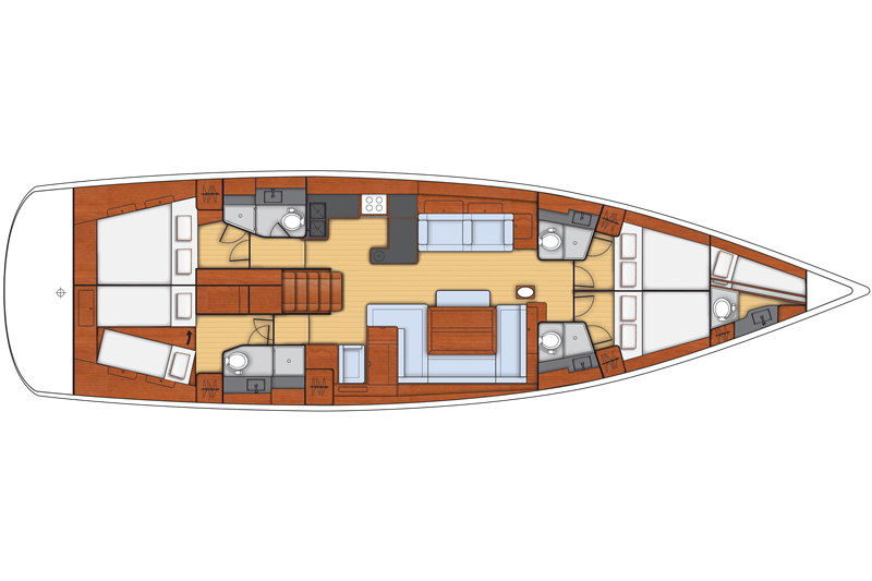 Navalia - Imbarcazione Oceanis 60 – 4+1 cab. 12