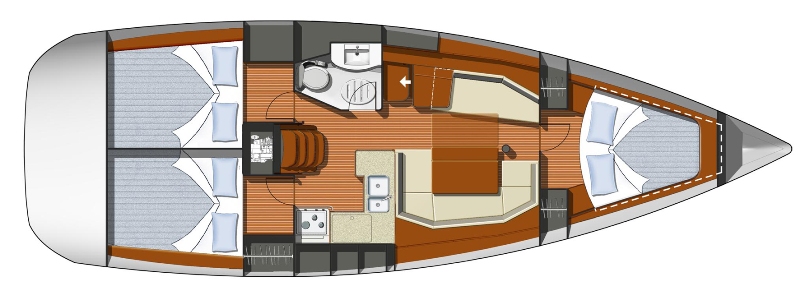 Navalia - Imbarcazione Sun Odyssey 39i con 1 wc 10