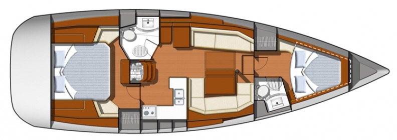 Navalia - Imbarcazione Sun Odyssey 42 DS – 2 cab. 10
