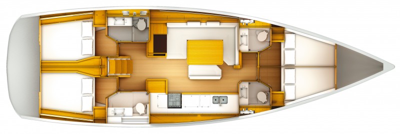 Navalia - Imbarcazione Sun Odyssey 509 – 4 cab. 13